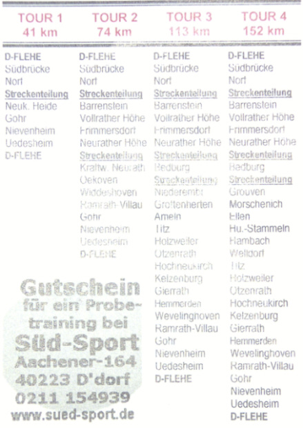 Strecke Dsseldorf Bezirk