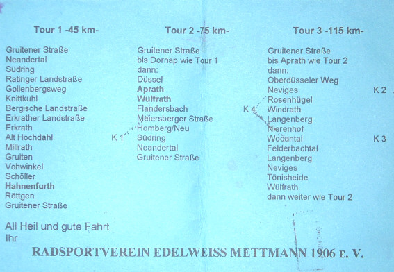 Strecke Mettmann