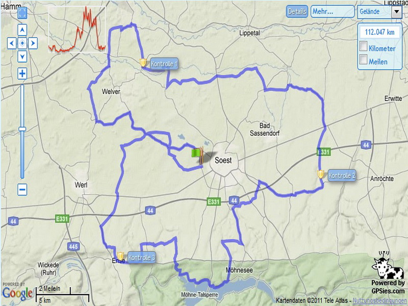 Strecke Soest