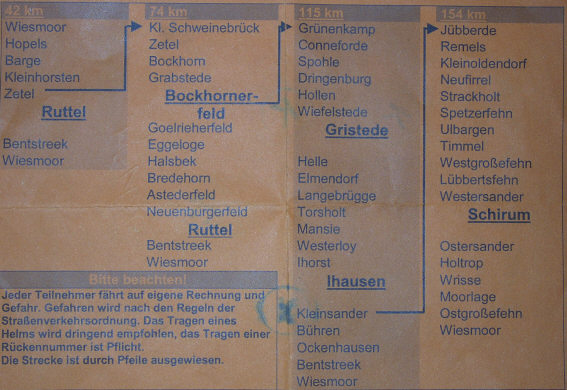 Strecke Wiesmoor